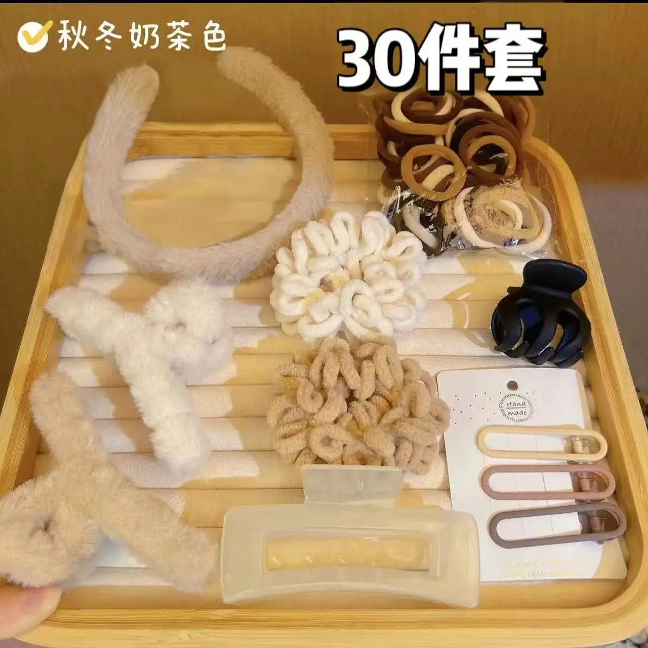 Winter Hairpins & Plush Headbands Set 111 Pcs - Image 4