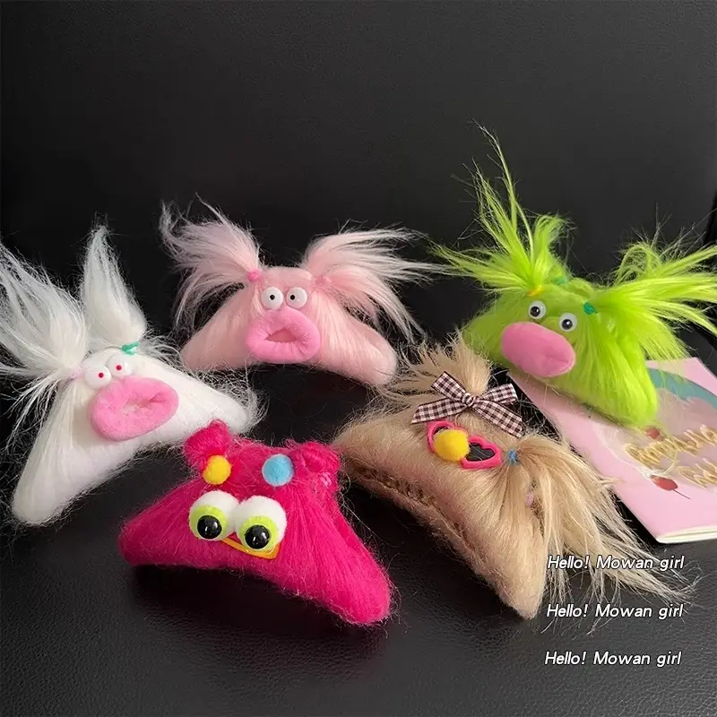 Cute Shark Hair Clip for Girls Plush Autumn Winter - Image 9