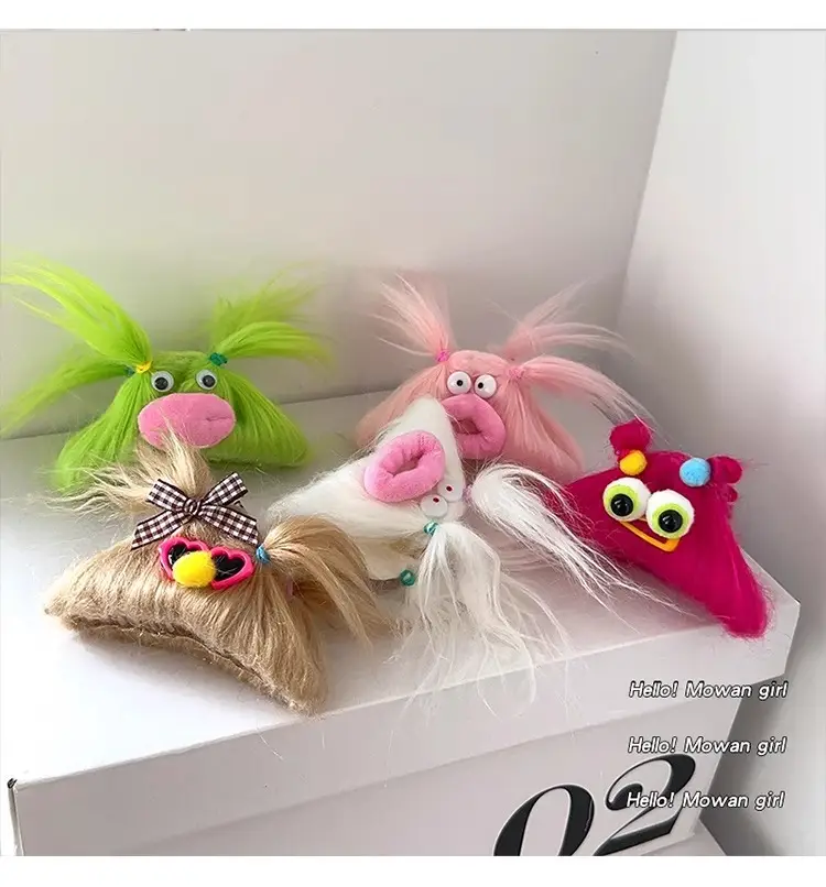 Cute Shark Hair Clip for Girls Plush Autumn Winter — feature 5