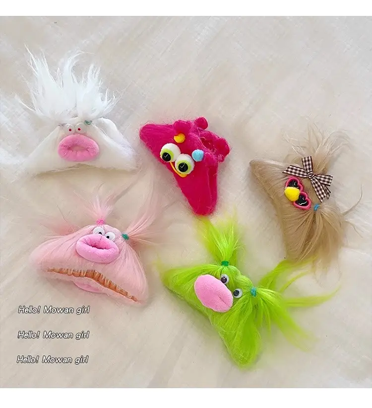Cute Shark Hair Clip for Girls Plush Autumn Winter — feature 7