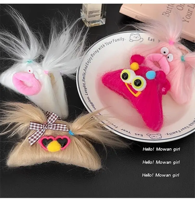 Cute Shark Hair Clip for Girls Plush Autumn Winter — feature 8