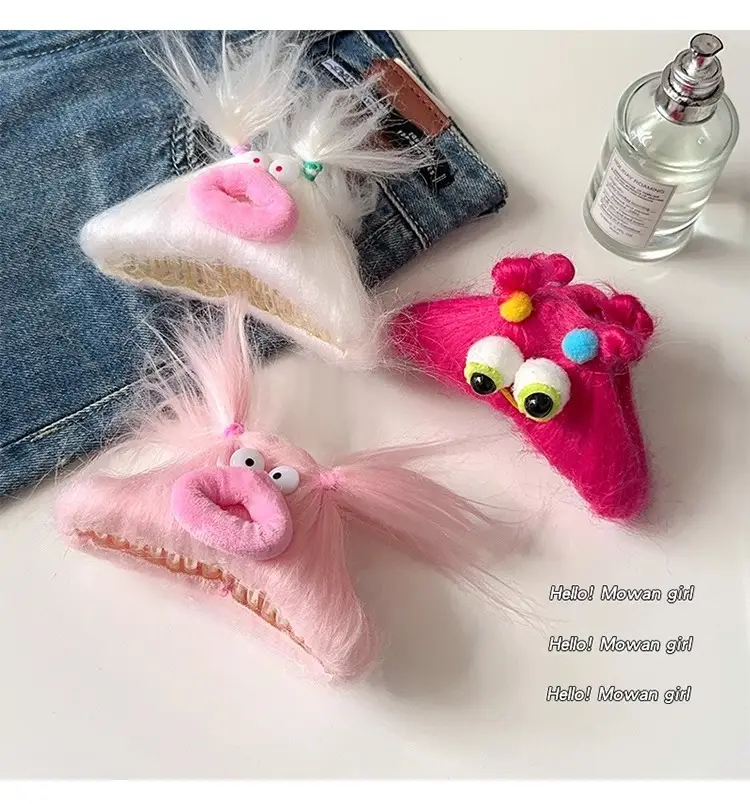 Cute Shark Hair Clip for Girls Plush Autumn Winter — feature 9