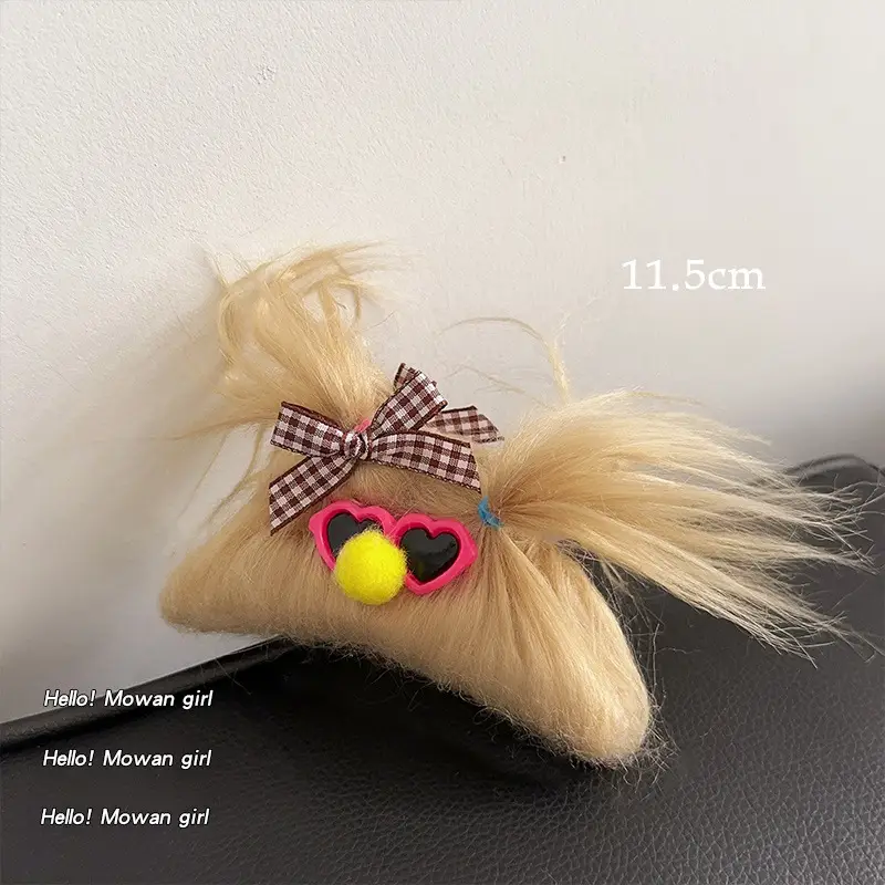 Cute Shark Hair Clip for Girls Plush Autumn Winter - Image 4