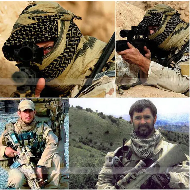 Muslim Cotton Scarf Green Camo Special Forces — feature 13