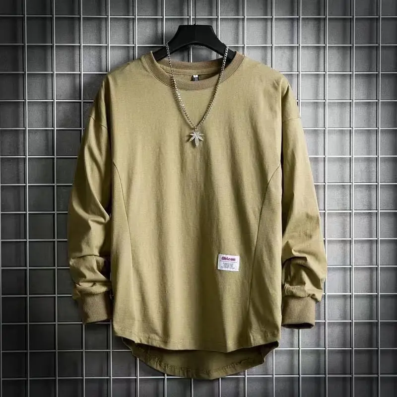 Men Black Hip Hop Long Sleeve T-Shirt — feature 8