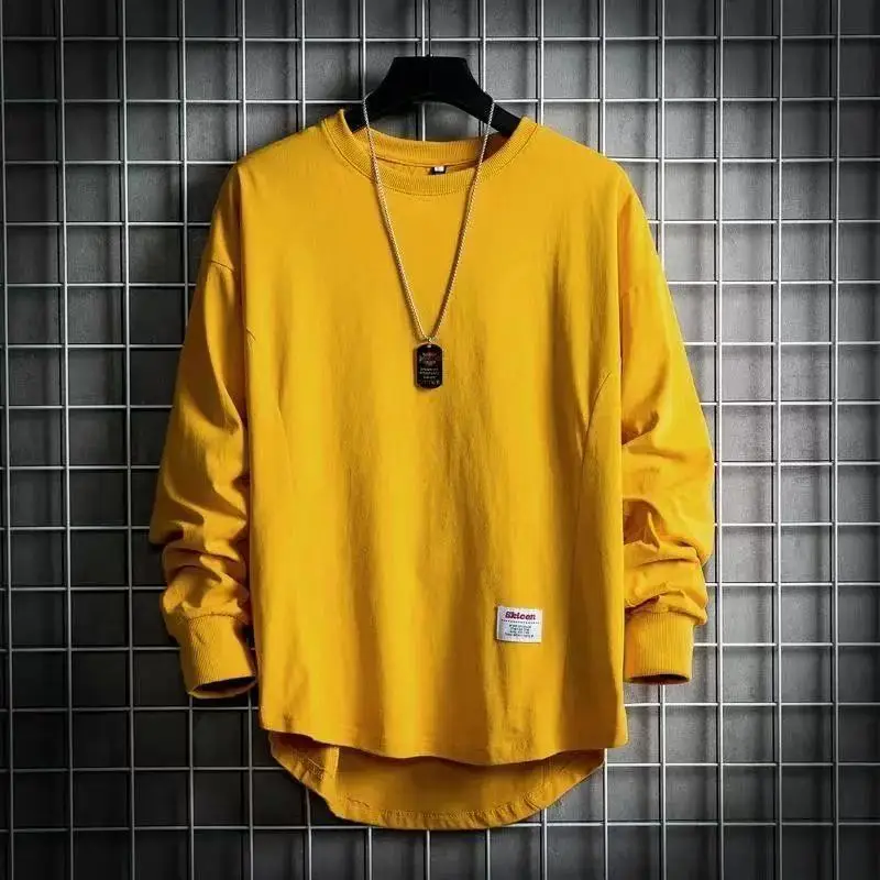 Men Black Hip Hop Long Sleeve T-Shirt - Image 6