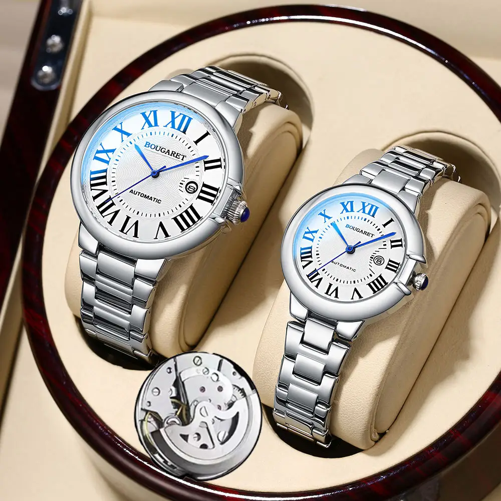 Couple's Waterproof Calendar Anti-Fake Wristwatch Set