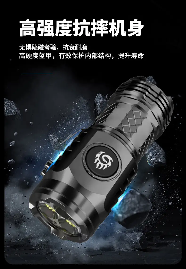 Three-Eye Monster Flashlight with Red Lipstick Design β feature 12