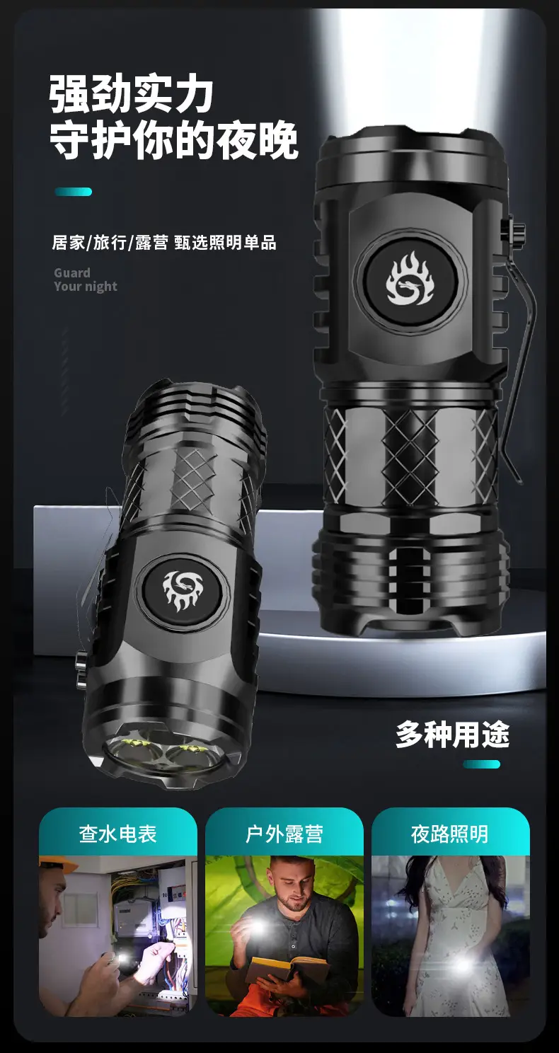 Three-Eye Monster Flashlight with Red Lipstick Design β feature 8