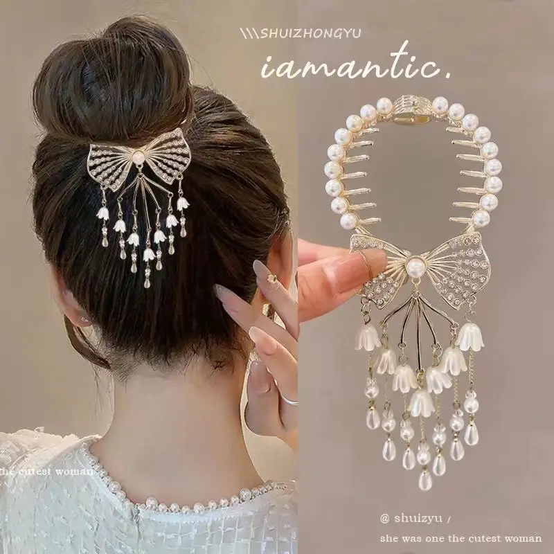 Ancient Style Orchid Tassel Hairpin Ball Head Hair Accessories - Image 38