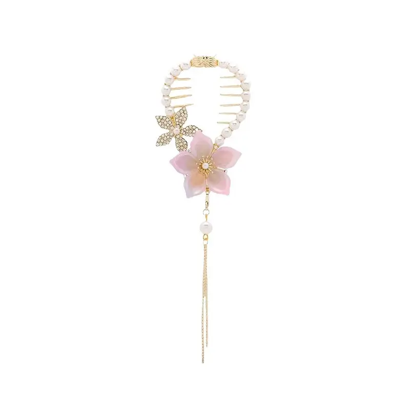 Ancient Style Orchid Tassel Hairpin Ball Head Hair Accessories - Image 40