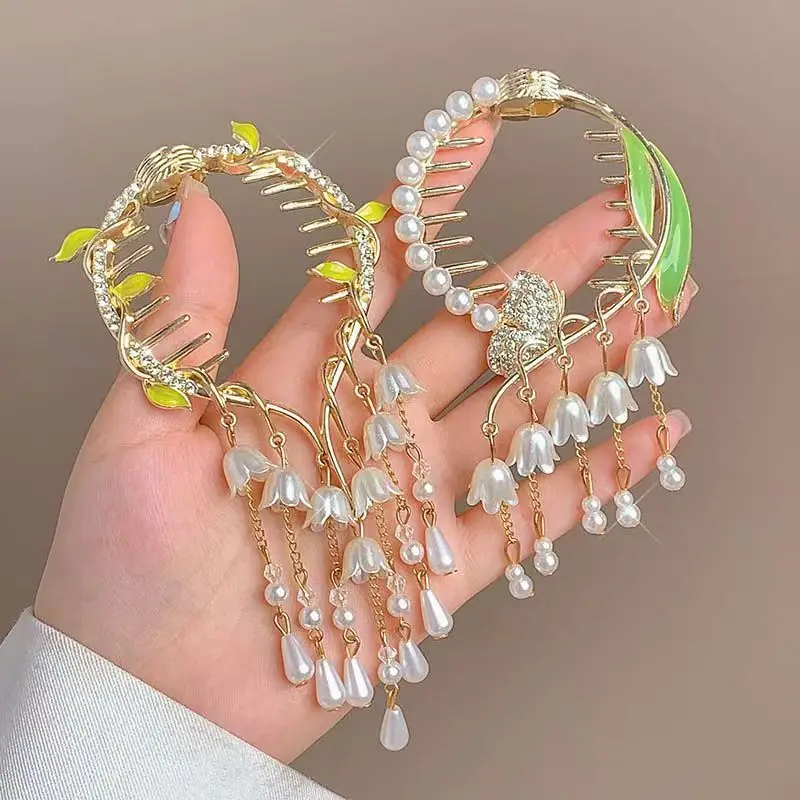 Ancient Style Orchid Tassel Hairpin Ball Head Hair Accessories — feature 10