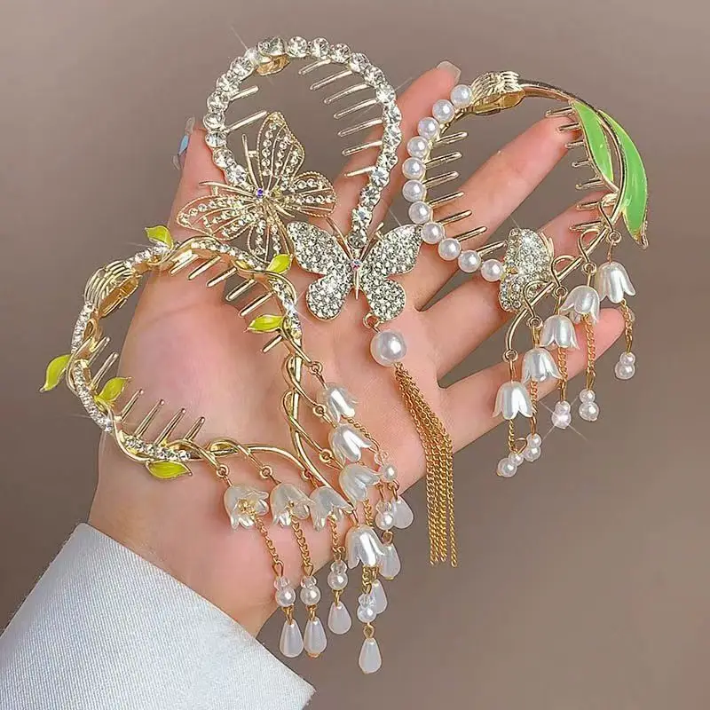 Ancient Style Orchid Tassel Hairpin Ball Head Hair Accessories — feature 13