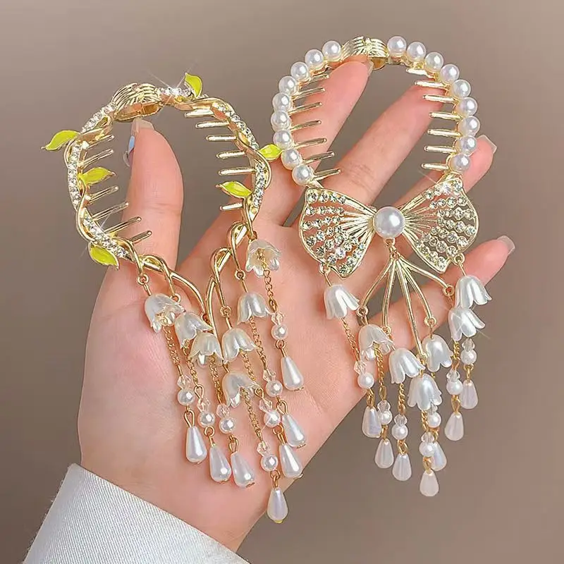 Ancient Style Orchid Tassel Hairpin Ball Head Hair Accessories — feature 15