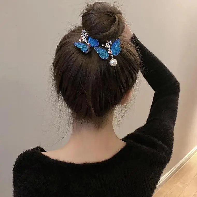 Ancient Style Orchid Tassel Hairpin Ball Head Hair Accessories — feature 3