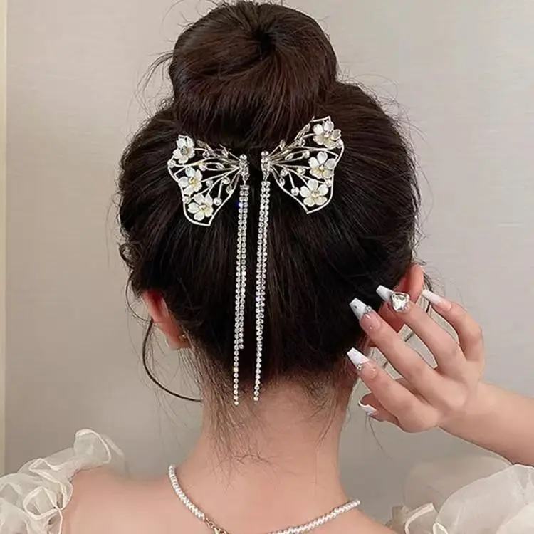 Ancient Style Orchid Tassel Hairpin Ball Head Hair Accessories — feature 5
