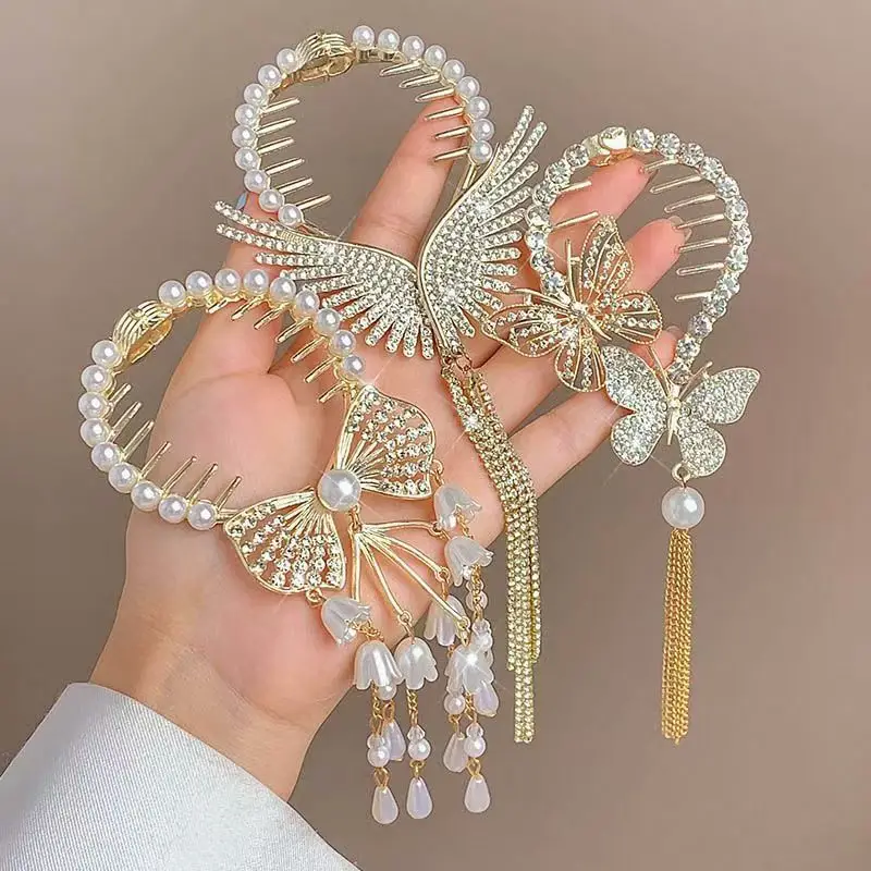 Ancient Style Orchid Tassel Hairpin Ball Head Hair Accessories — feature 7