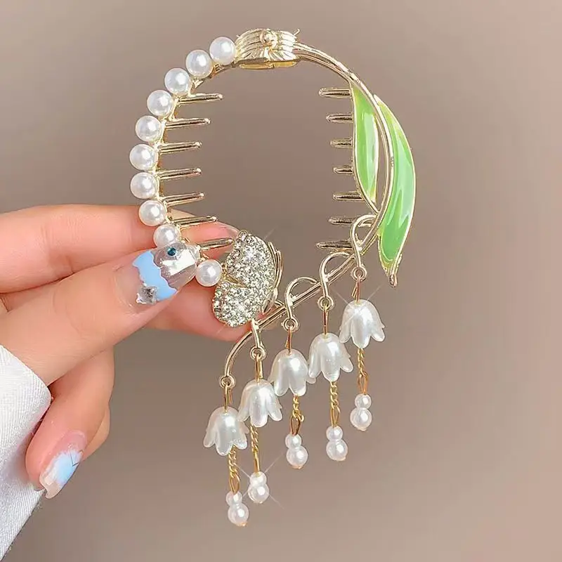 Ancient Style Orchid Tassel Hairpin Ball Head Hair Accessories - Image 10