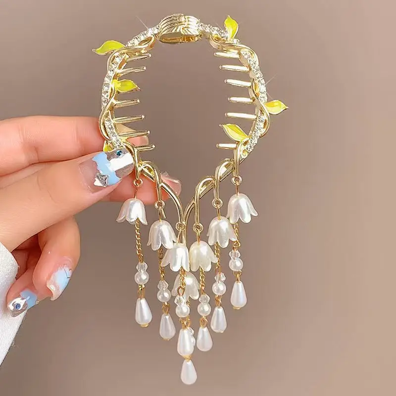 Ancient Style Orchid Tassel Hairpin Ball Head Hair Accessories - Image 11