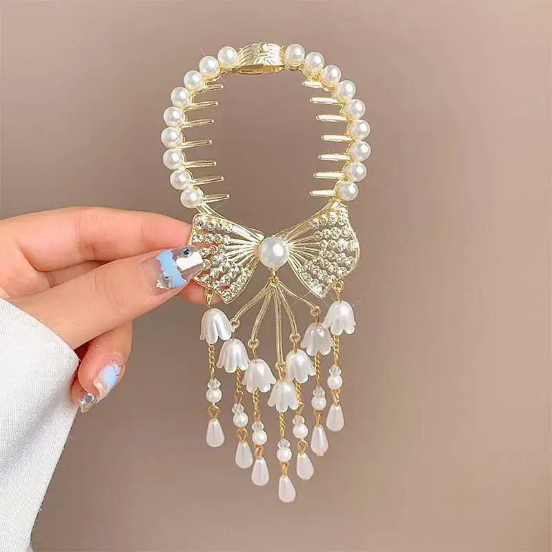Ancient Style Orchid Tassel Hairpin Ball Head Hair Accessories - Image 17