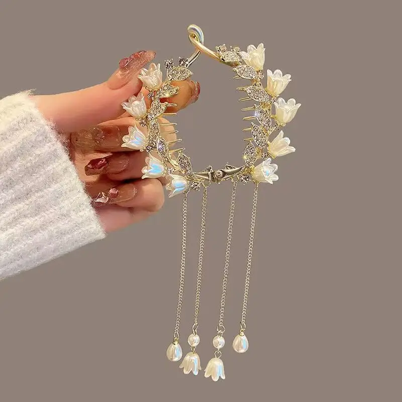 Ancient Style Orchid Tassel Hairpin Ball Head Hair Accessories - Image 18