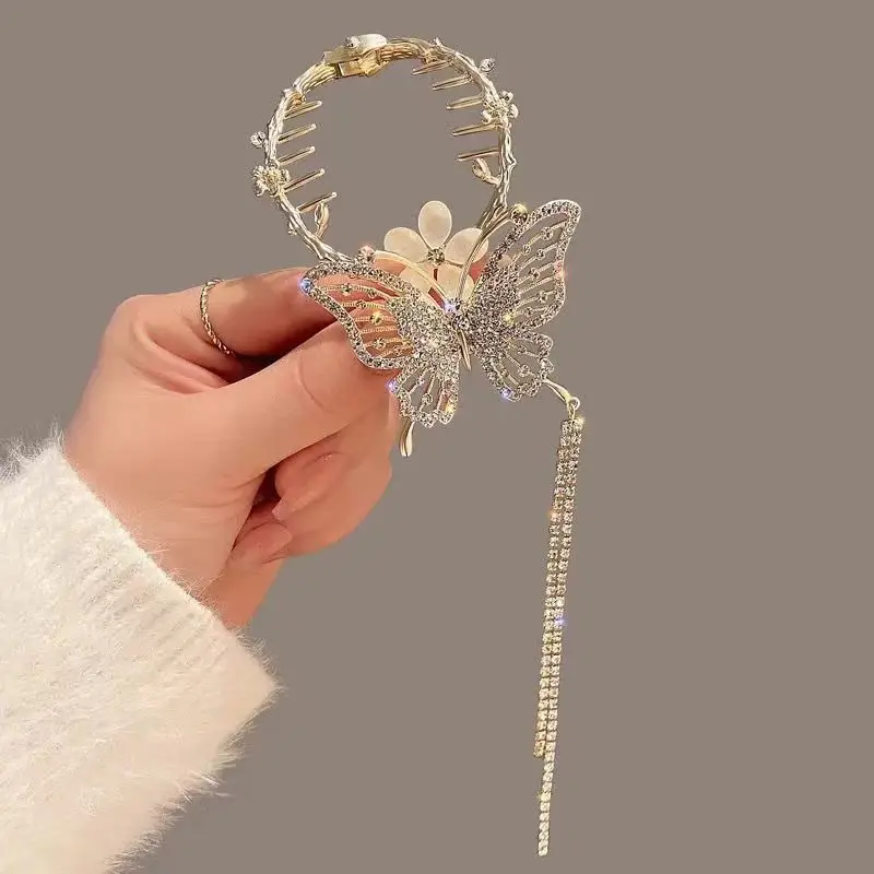 Ancient Style Orchid Tassel Hairpin Ball Head Hair Accessories - Image 30