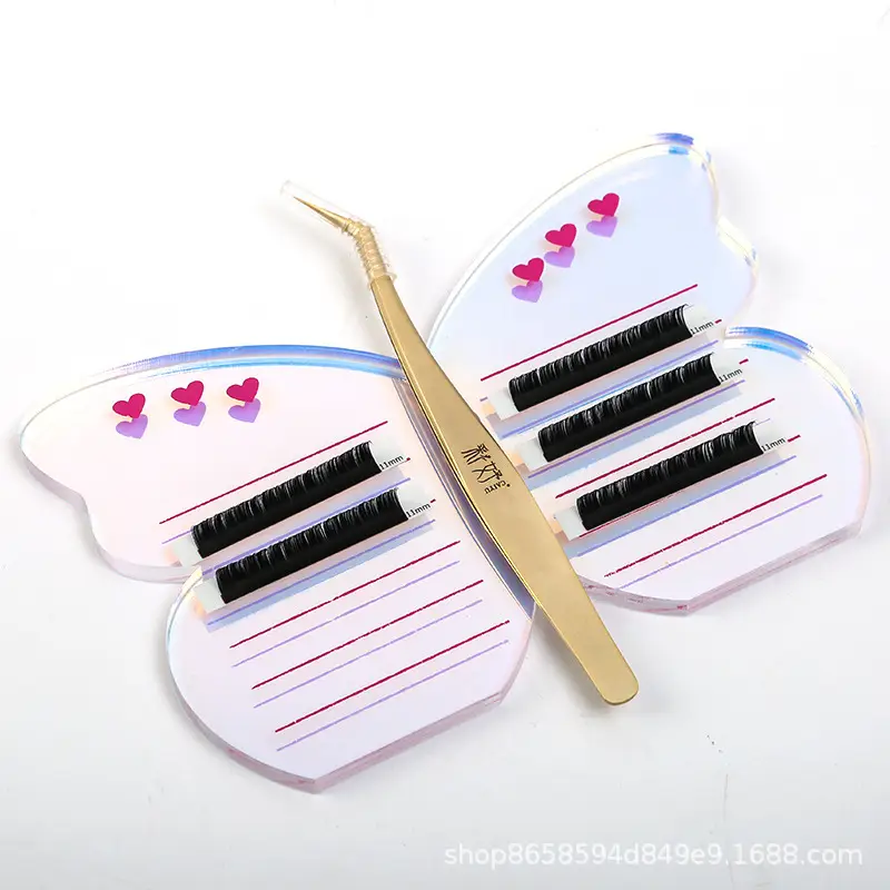 Magnetic Butterfly Eyelash Board with Heart Design - Image 3