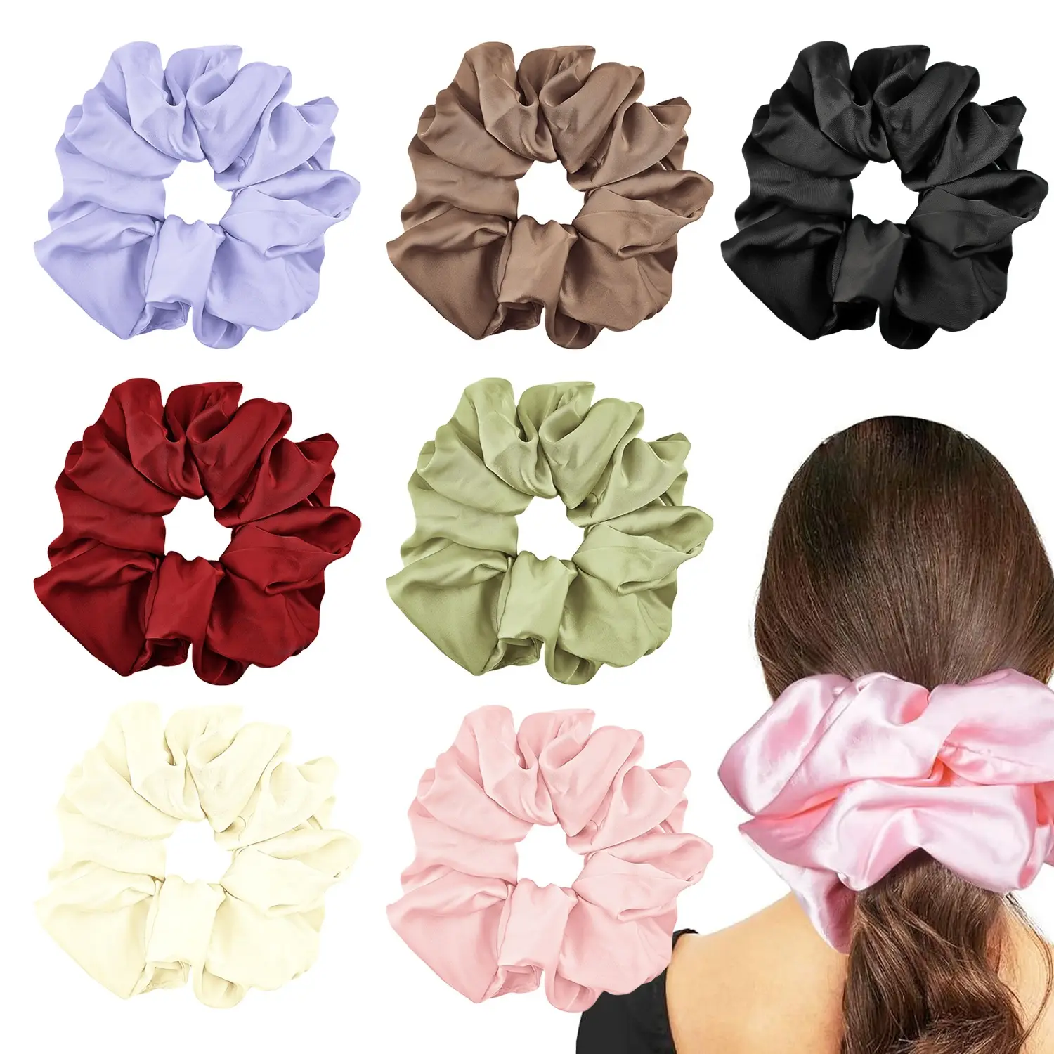 Children's Rainbow Hair Bands High Elastic Towel Ring — feature 11