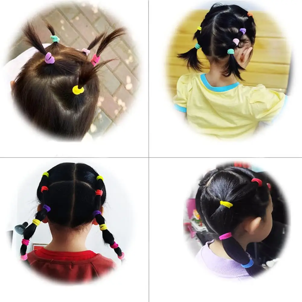 Children's Rainbow Hair Bands High Elastic Towel Ring — feature 38