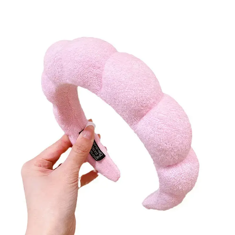 Black Soft Makeup Sponge Hair Band Wrist Set - Image 16