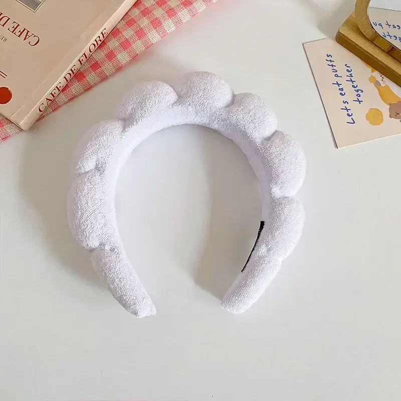 Black Soft Makeup Sponge Hair Band Wrist Set — feature 12
