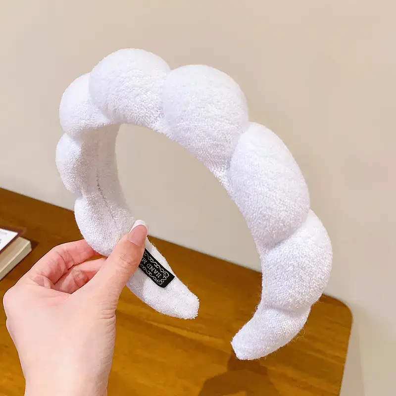 Black Soft Makeup Sponge Hair Band Wrist Set — feature 7