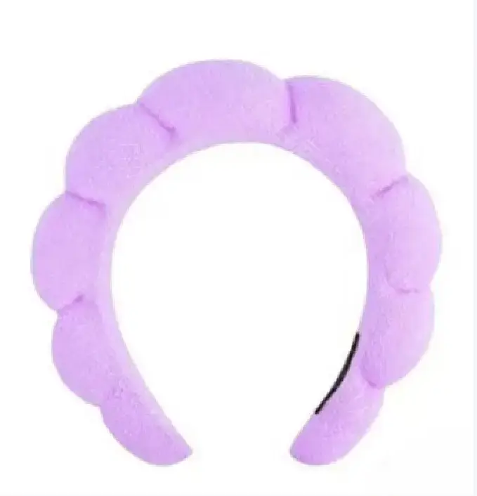 Black Soft Makeup Sponge Hair Band Wrist Set - Image 6