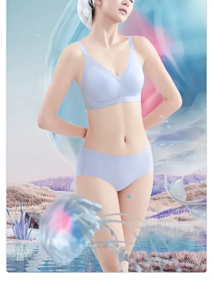 Ice-Sensitive Seamless Bra for Women, Wireless, Breathable, Small — feature 10