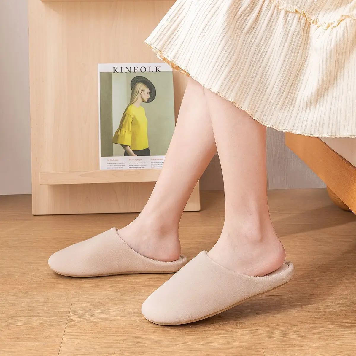 New Thick Bottom Cotton Slippers Women Winter Warm Non-Slip - Image 7