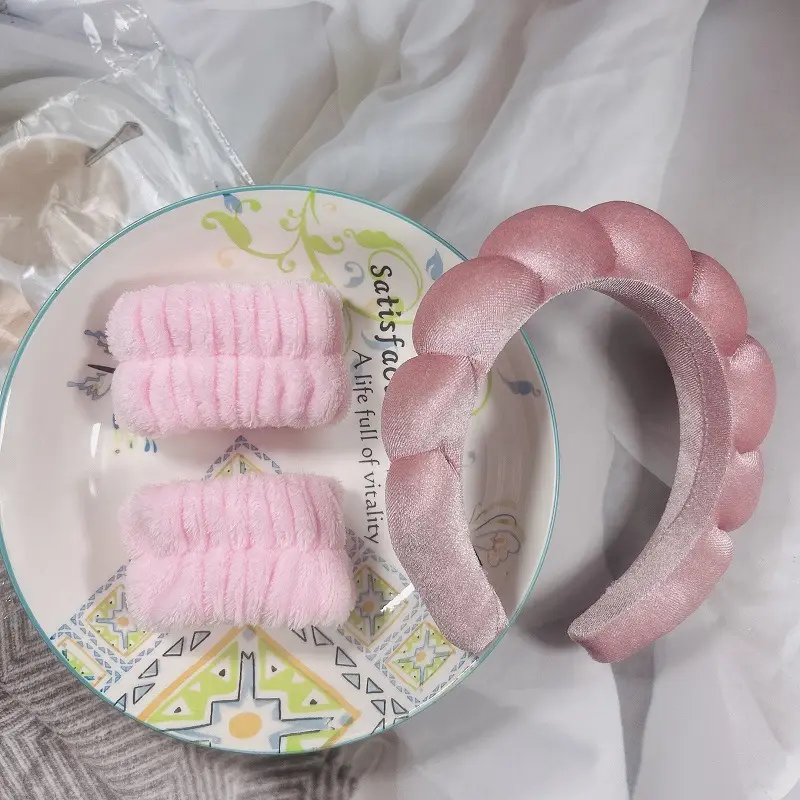 Gold Velvet Cloud Headband for Girls Female Height Increasing - Image 10