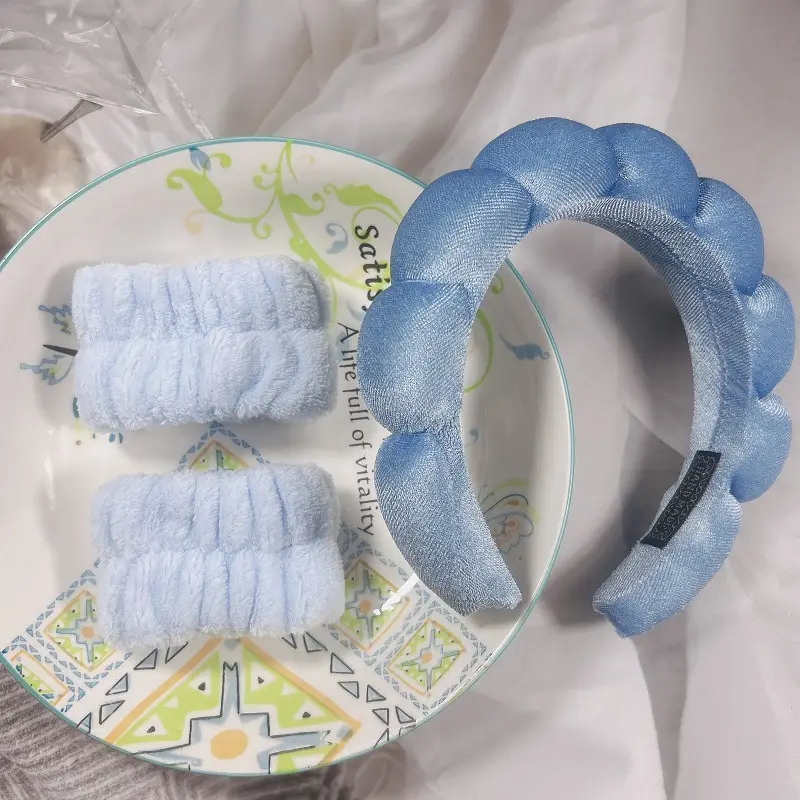 Gold Velvet Cloud Headband for Girls Female Height Increasing - Image 11