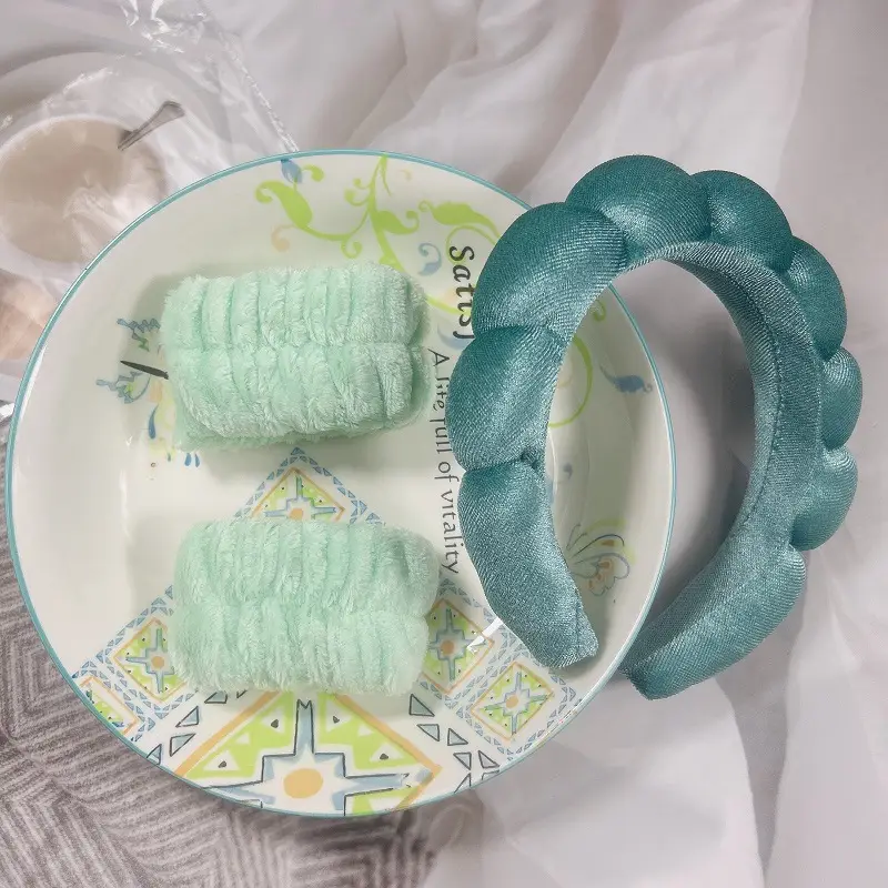 Gold Velvet Cloud Headband for Girls Female Height Increasing - Image 12