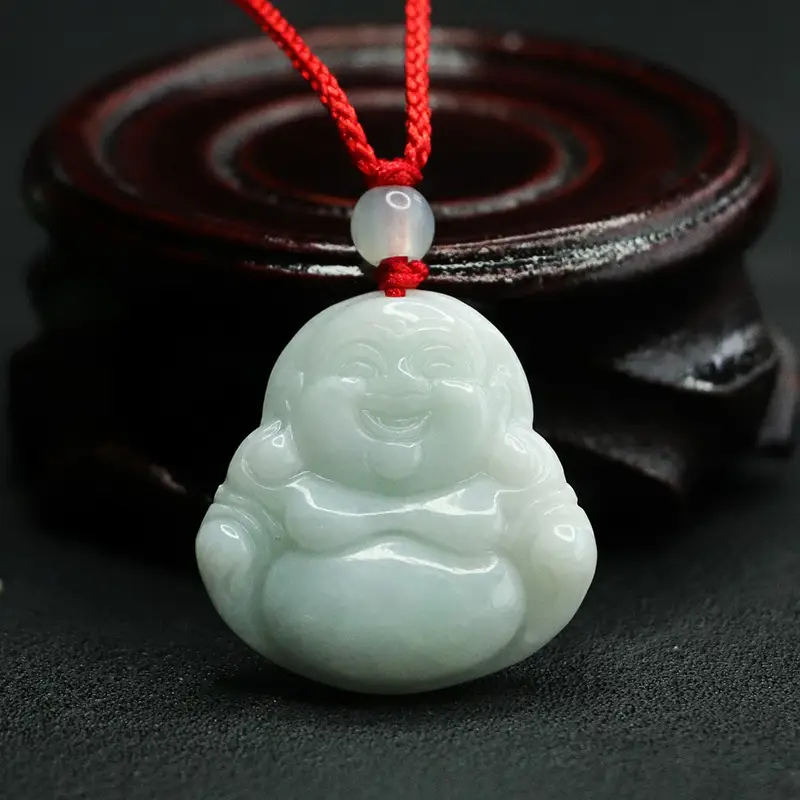 Aiyu Jade Buddha Pendant Green 18k Live Wholesale
