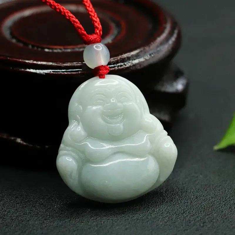 Aiyu Jade Buddha Pendant Green 18k Live Wholesale