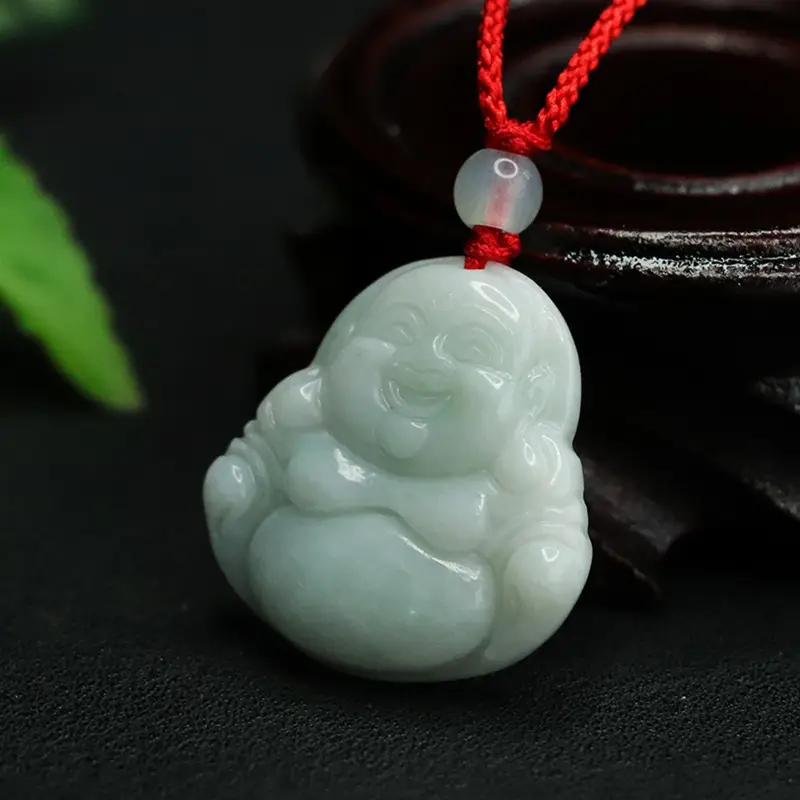Aiyu Jade Buddha Pendant Green 18k Live Wholesale — feature 9