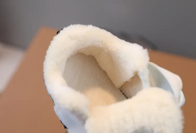 Baby Fleece Lined Toddler Shoes White Bear Decor — feature 17