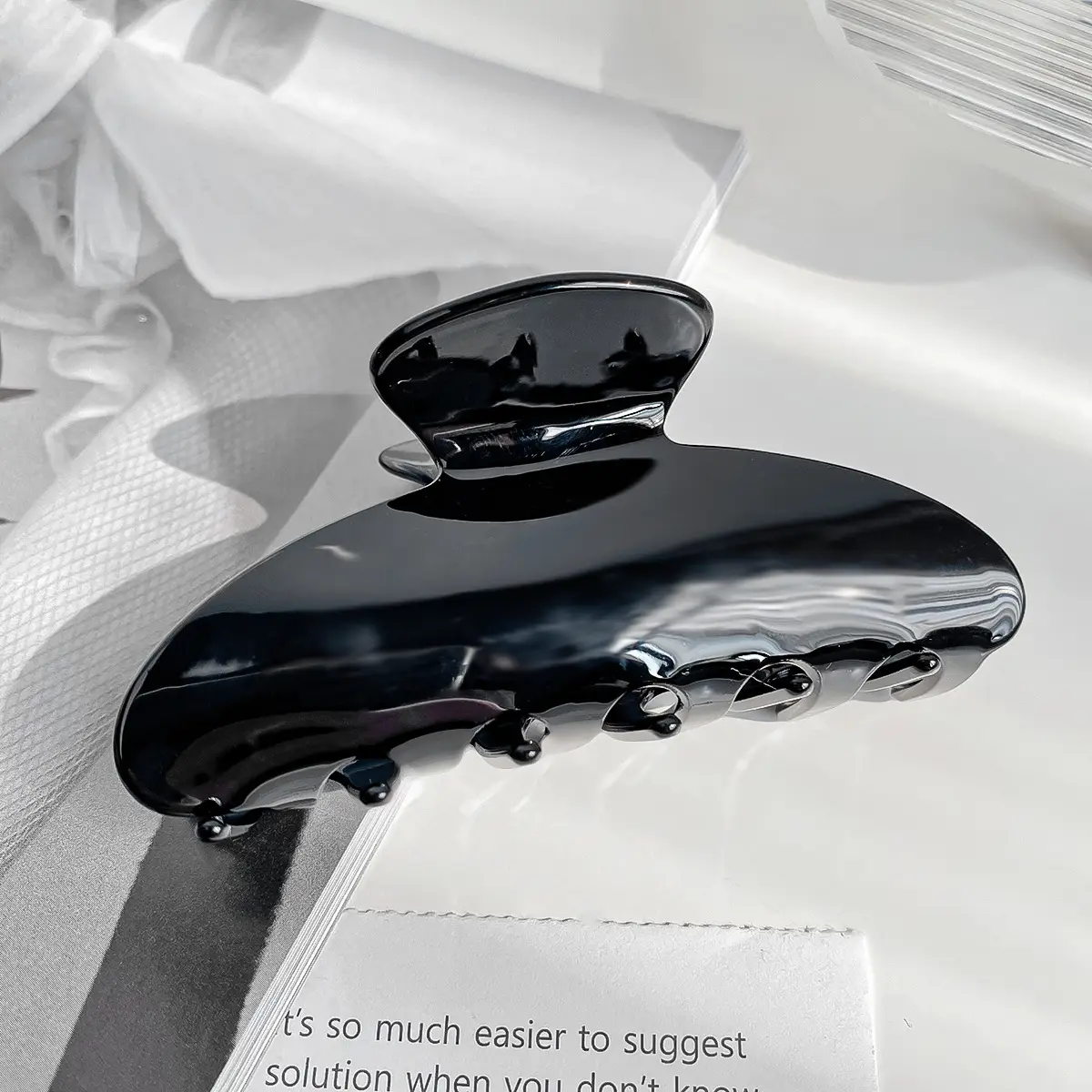Jelly Color Hair Grab Clip Women's South Korea