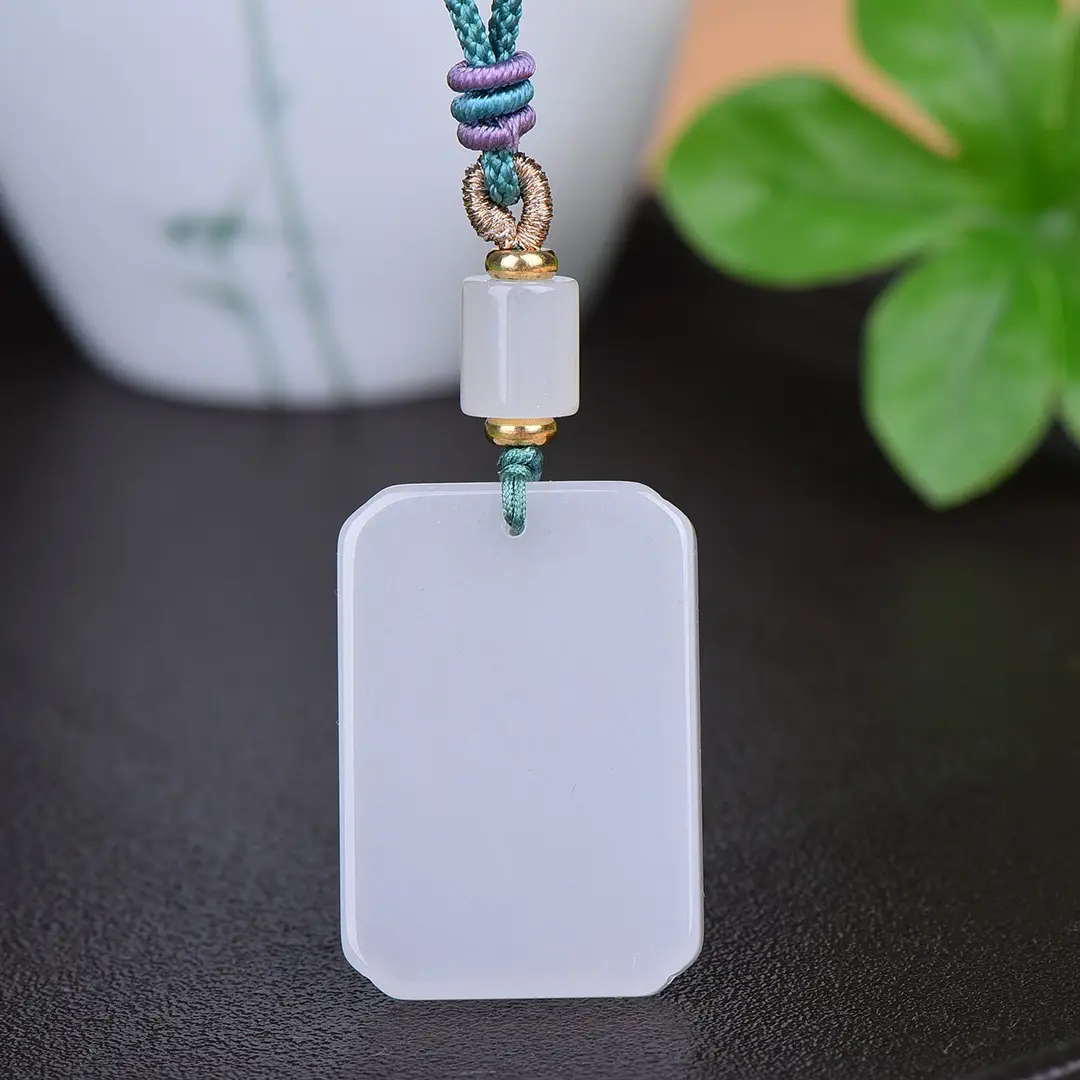 Exquisite Gold Jade Ping An Necklace - Image 4