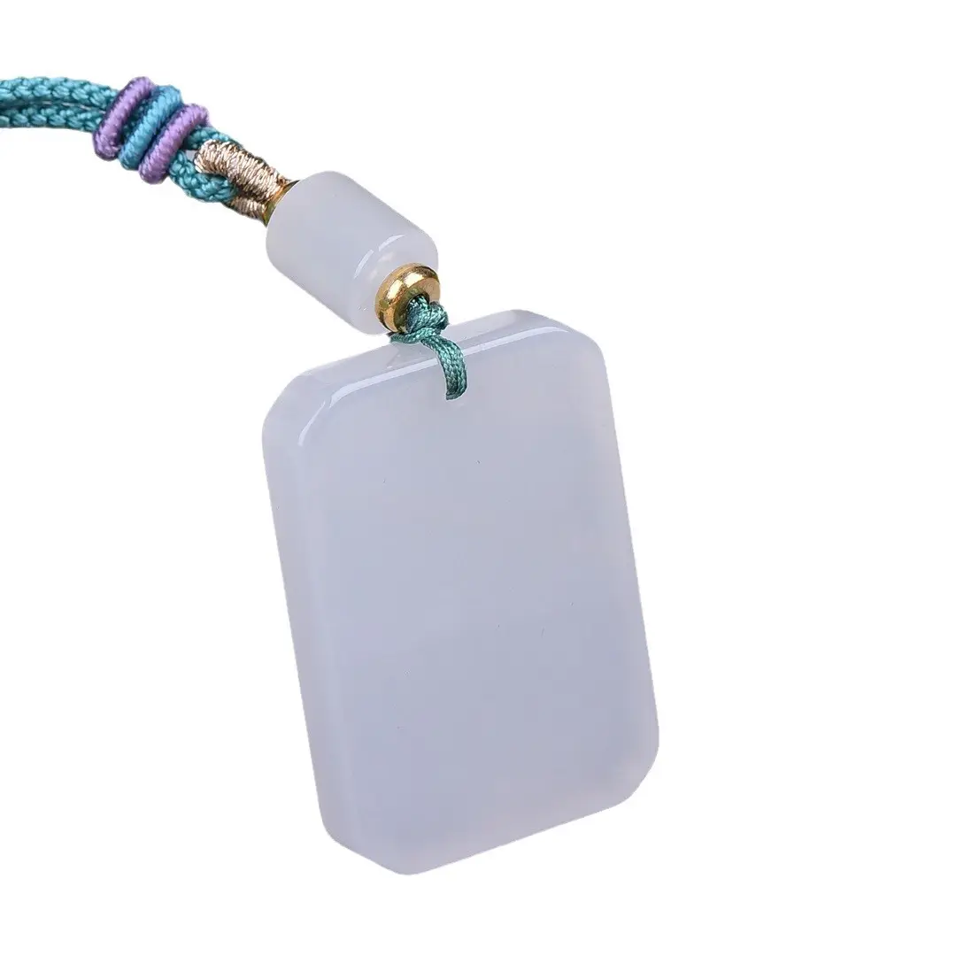 Exquisite Gold Jade Ping An Necklace - Image 6