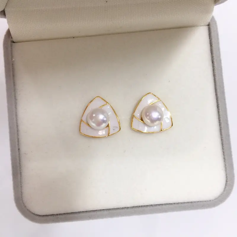 S925 Pearl Broken Shell Earrings Women Elegant 2023 — feature 6