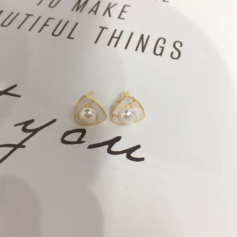 S925 Pearl Broken Shell Earrings Women Elegant 2023 — feature 8