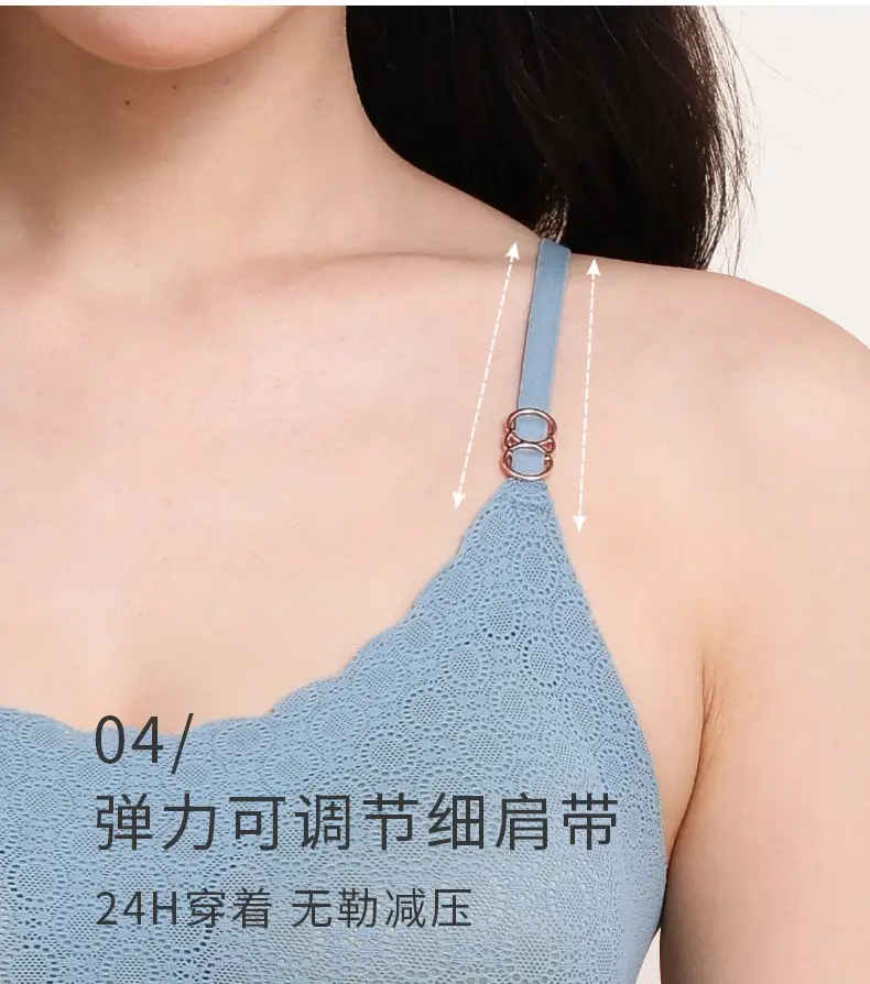 Light Gray Lace Push Up Bra for Women — feature 16