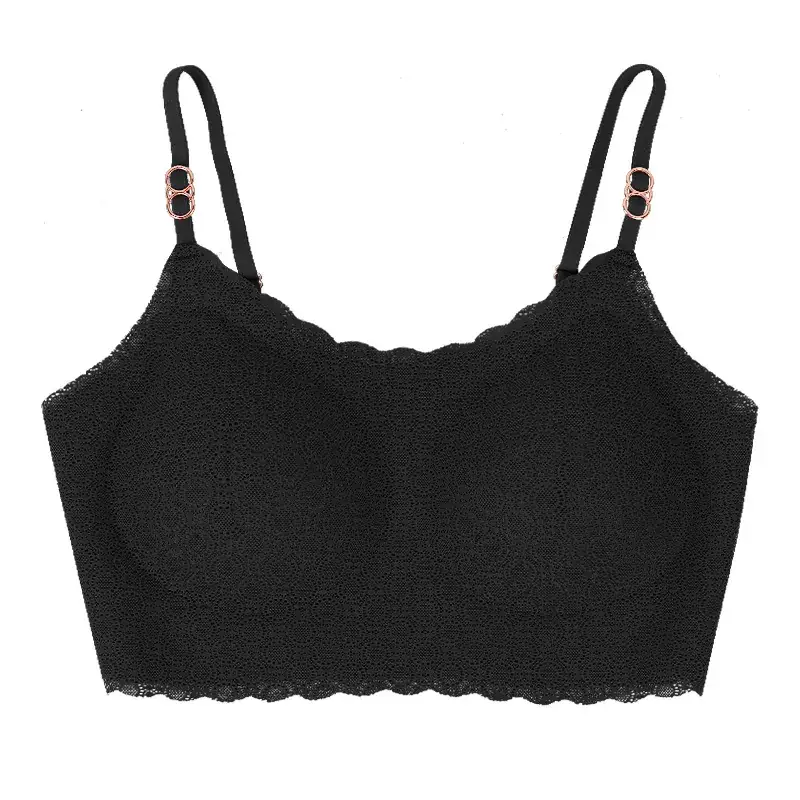 Light Gray Lace Push Up Bra for Women - Image 4