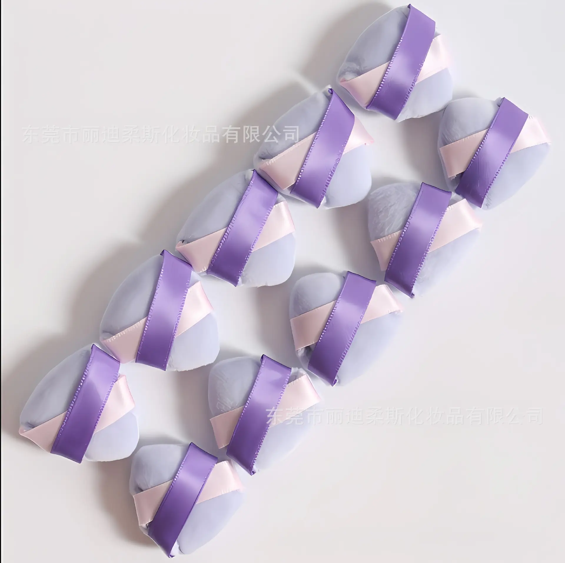 Crystal Velvet Mini Puff Double Ribbon Cake Decor — feature 6